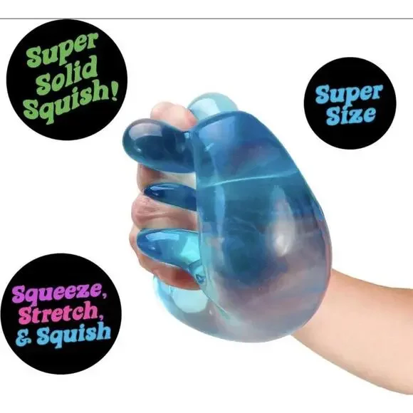 NeeDoh Nice Berg Blue XL Giant Nee Doh Niceberg Solid Squish Cube Ice Block - Picture 5 of 16